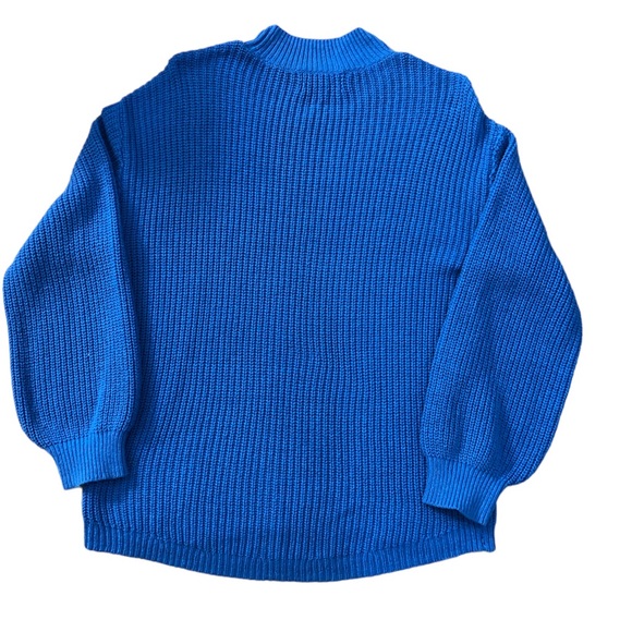 Old Navy Cobolt Blue cotton/acrylic woman’s crew neck sweater size small - Picture 3 of 10